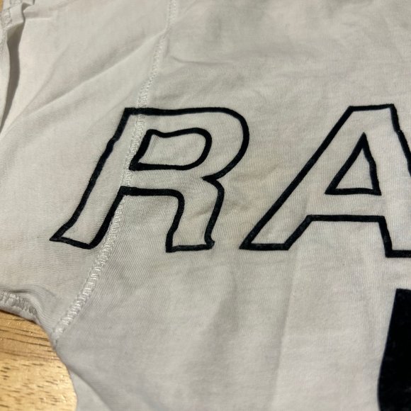 Womens Rag & Bone White Black Short Sleeve T-Shirt Top M * - Picture 6 of 8